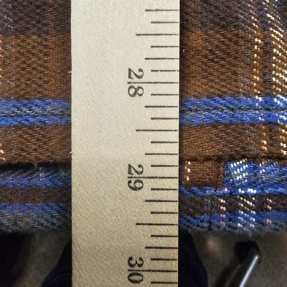 Lee CPO Overshirt Medium Flannel Plaid Shirt Heavyweight Skin Fit Hand Pockets - Picture 14 of 14